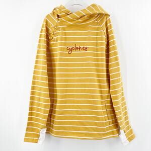 AUTHENTIC BRAND Pullover Hoodie Youth Girls Size Extra Large Iowa State Cyclones